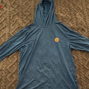 VISSLA Blue Hooded Sweatshirt XL